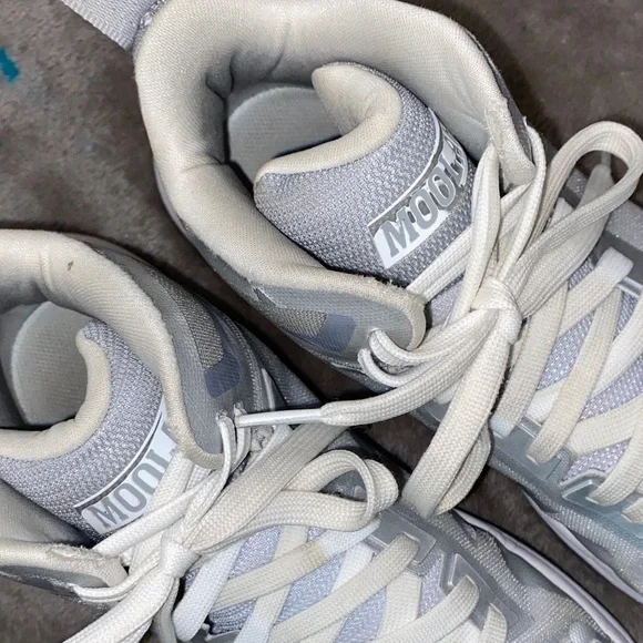 1114 Moolah Silver Double Triple Basketball Sneakers - Picture 7 of 9